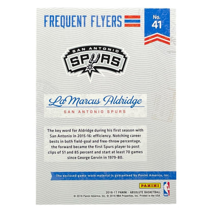 PANINI NBAカード ABSOLUTE LAMARCUS ALDRIDGE SAN ANTONIO SPURS /149 #41 中古 IT2