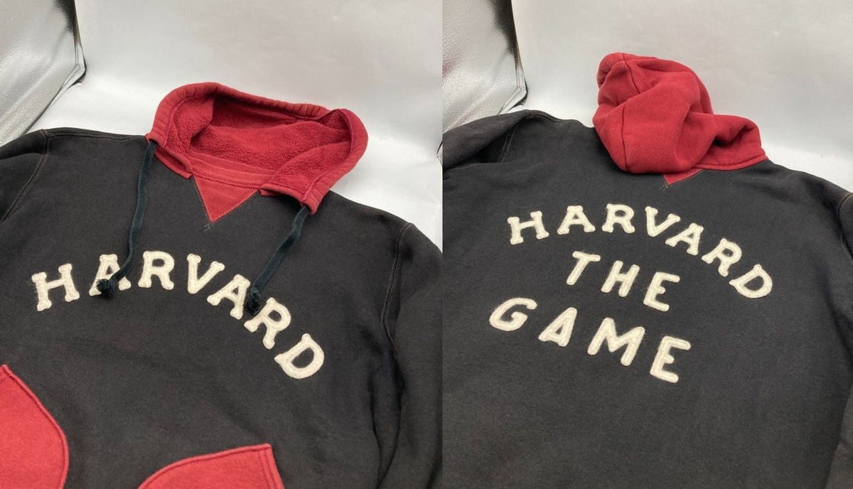 FREEWHEELERS フリーホイーラーズ HARVARD THE GAME アタッチドフード スウェットパーカー サイズ38 メンズ 中古 D4
