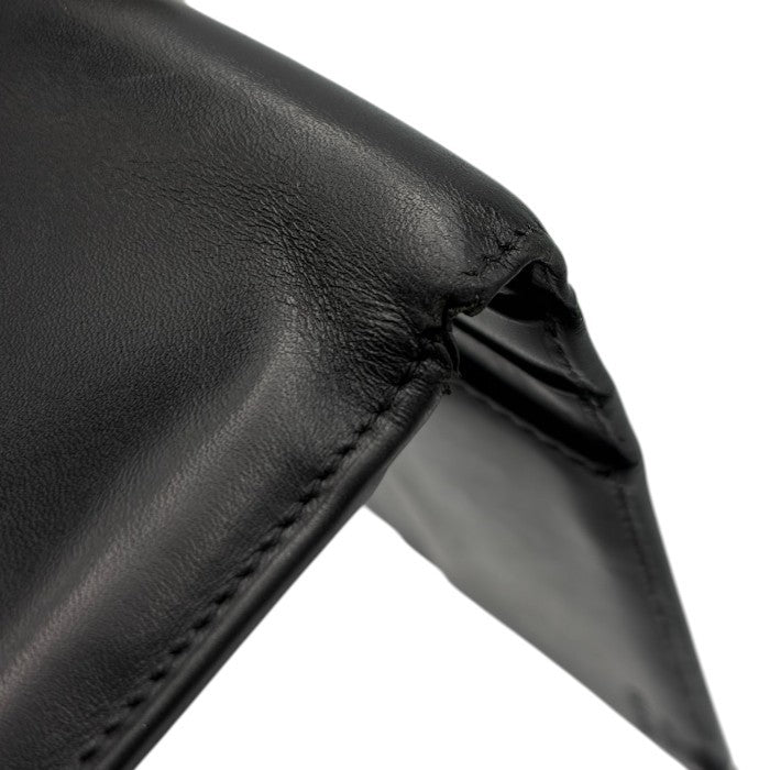 PRADA プラダ 二つ折り 財布 レザー 本革 メンズ 小銭入れ付 札入れ ブラック 中古 W4
