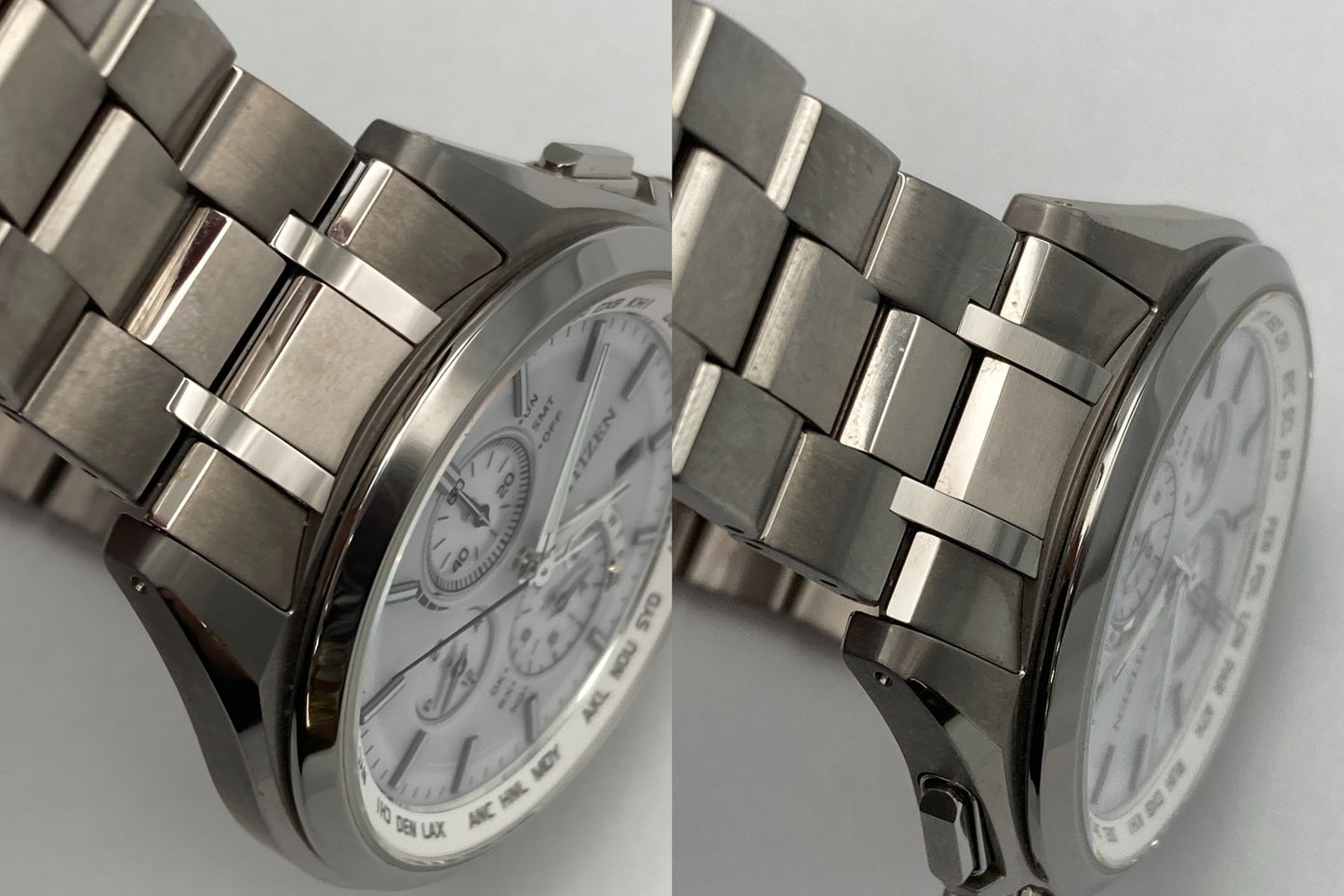 CITIZEN ATTESA シチズン アテッサ エコドライブ 電波時計 腕時計 ダイレクトフライト AT8040-57A 中古 D4