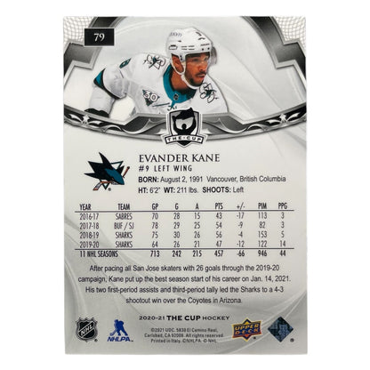 UPPER DECK NHLカード THE CUP EVANDER KANE SAN JOSE SHARKS /248 #79 中古 IT2