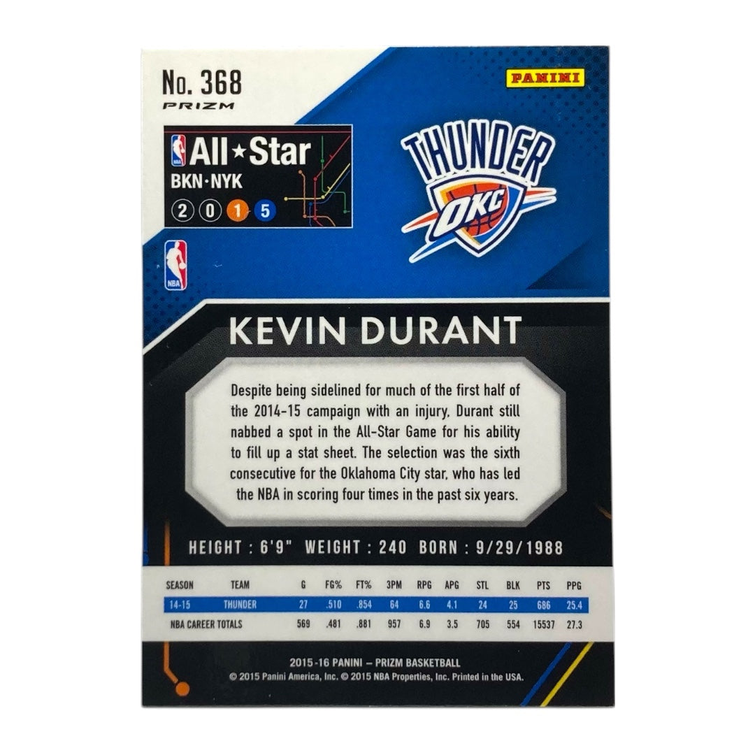 PANINI NBAカード PRIZM KEVIN DURANT OKLAHOMACITY THUNDER #368 中古 IT2