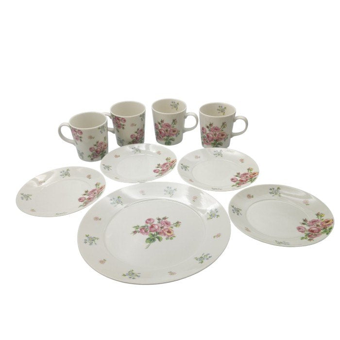 【未使用品】 LAURA ASHLEY ローラ アシュレイ Bunched Roses バンチェッド ロージズ 9ピースセット LA40-118 中古 H4