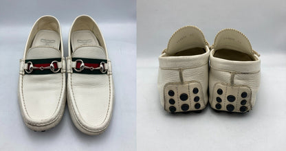 FIAT 500 by GUCCI フィアット×グッチ ホースビット ドライビングシューズ サイズ7.5 メンズ 中古 D4