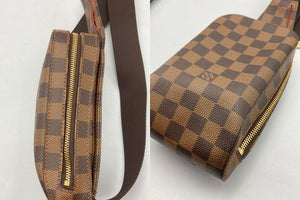 LOUIS VUITTON ルイヴィトン ダミエ ジェロニモス ボディバッグ ウエストバッグ N51994 中古 D4