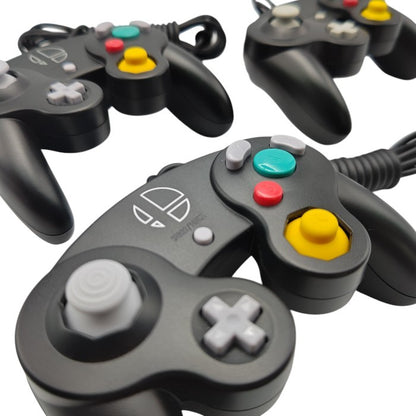 Nintendo 任天堂 GAME CUBE ゲームキューブ専用 コントローラー 3個セット (スマブラブラック×2 / 純正ブラック×1 ) 中古 H4
