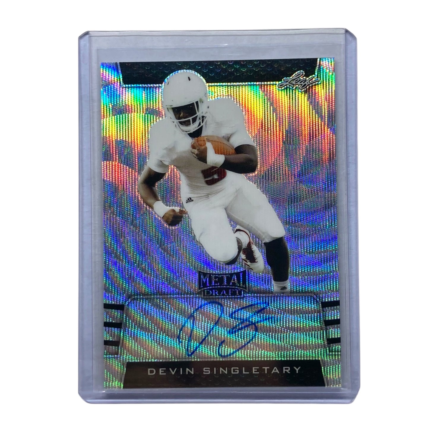 Leaf NFLカード METAL DRAFT DEVIN SINGLETARY #BA-DS2 中古 IT2