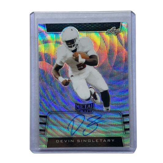 Leaf NFLカード METAL DRAFT DEVIN SINGLETARY #BA-DS2 中古 IT2