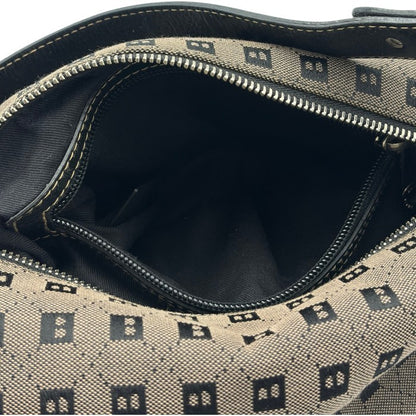 BALLY バリー モノグラム ワンショルダー バッグ ブランド レディース 総柄 レザー キャンバス 鞄 中古 W４