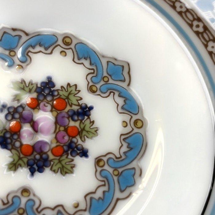 Wedgwood ウェッジウッド フロレンティーンターコイズ  ティーカップ＆ソーサー ペア 洋食器 ブランド おしゃれ 紅茶 中古 W1