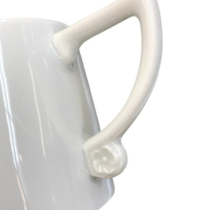 Meissen マイセン ロイヤルブロッサム カップ＆ソーサー 180ml ペア 2客 ホワイト コーヒー 立体 花レリーフ C/S 中古 T1