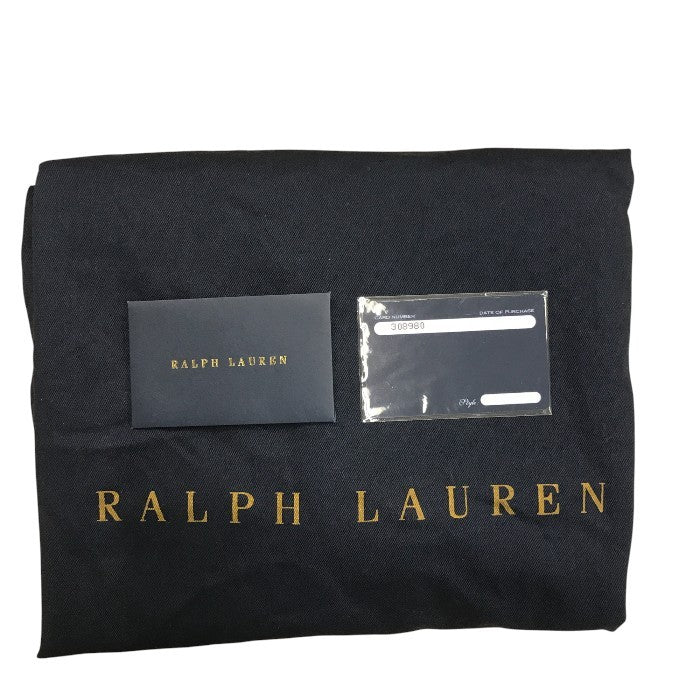 Ralph Lauren ラルフローレン トートバッグ レディース オールシーズン キャンバス アイボリー/ブラウン 中古 N1