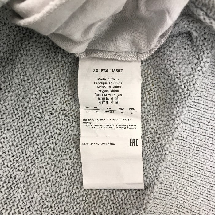 EMPORIO ARMAN エンポリオアルマーニ カーディガン ハイネック ボタン ライトグレー サイズ44 中古 N1