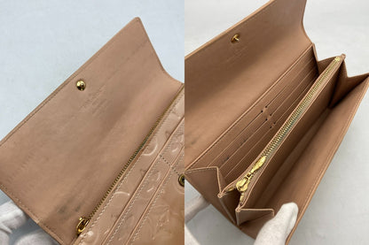 LOUIS VUITTON ルイヴィトン ヴェルニ ポルトフォイユ・サラ M91522 長財布 中古 D4