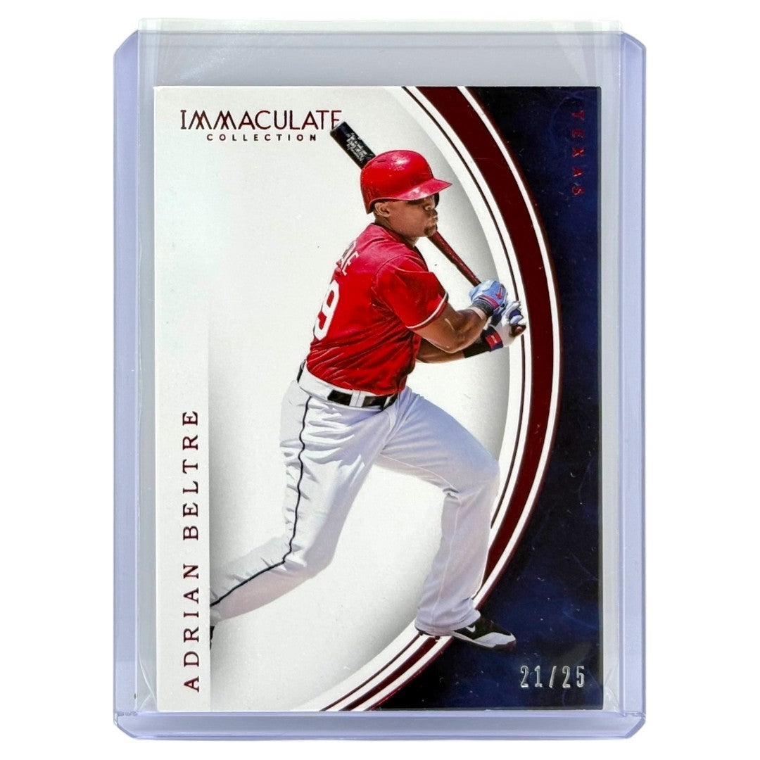 PANINI MLBカード IMMACULATE ADRIAN BELTRE TEXAS RANGERS /25 #39 中古 IT1