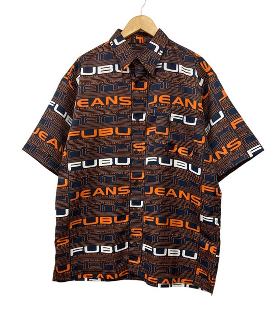 FUBU 総柄 半袖シャツ サイズXL メンズ 中古 D4