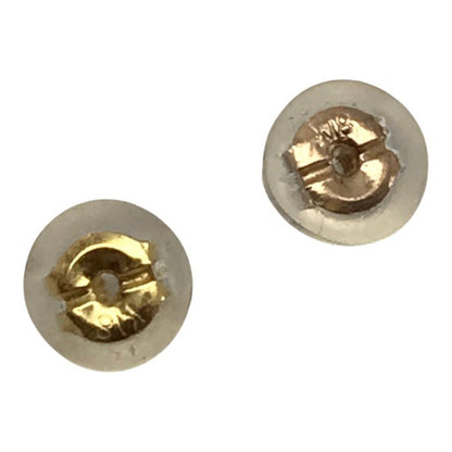 俄 NIWAKA K18PG/ダイヤモンド0.03ct ピアス レディース 両耳 2個セット スタッド ラウンド リング ピンクゴールド 中古 T1