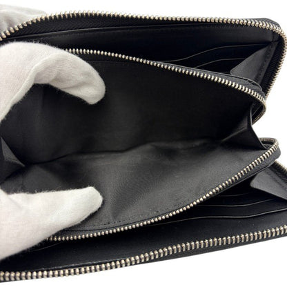 PELLE MORBIDA ペッレモルビダ ラウンドファスナー 長財布 ブラック メンズ レザー おしゃれ 小銭入れ カード入れ 中古 W４