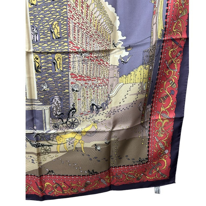 サルヴァトーレフェラガモ スカーフ スピー二・フェローニ宮殿 Salvatore Ferragamo レディース 服飾 ブランド 中古 W４