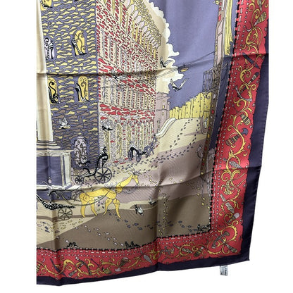 サルヴァトーレフェラガモ スカーフ スピー二・フェローニ宮殿 Salvatore Ferragamo レディース 服飾 ブランド 中古 W４