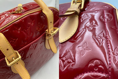 LOUIS VUITTON ルイヴィトン ヴェルニ サミットドライブ トートバッグ ポムダムール M93513 中古 D4