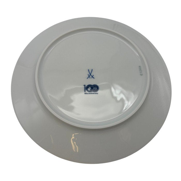 未使用品 MEISSEN マイセン お多福100周年記念 絵違い プレート 2枚 皿 洋食器 食器 希少 おたふく 中古 W1
