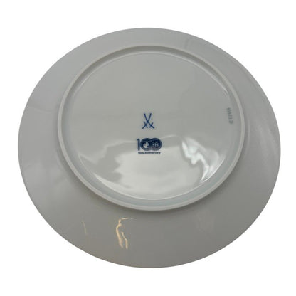 未使用品 MEISSEN マイセン お多福100周年記念 絵違い プレート 2枚 皿 洋食器 食器 希少 おたふく 中古 W1