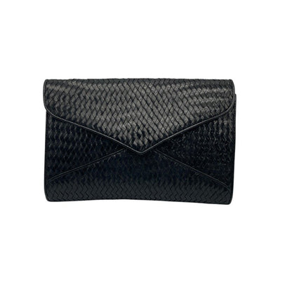 Yves Saint Laurent イヴサンローラン 編み込み クラッチバッグ 中古 D4