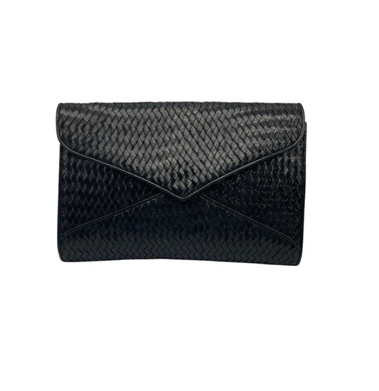 Yves Saint Laurent イヴサンローラン 編み込み クラッチバッグ 中古 D4