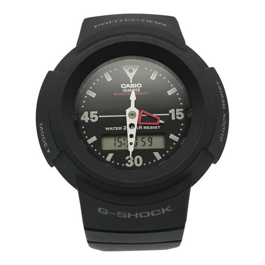 CASIO G-SHOCK 腕時計 メンズ アナログ/デジタル クォーツ 復刻 コンビネーションモデル ブラック AW-500E-1EJF 中古 T1