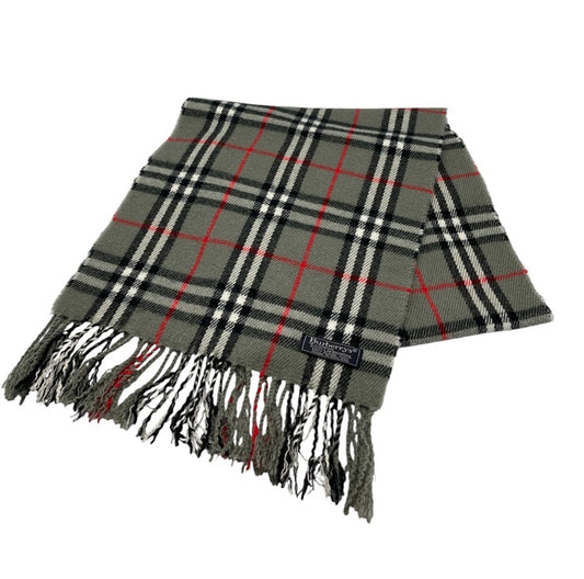 Burberrys バーバリーズ 英国製 ラムウール マフラー 中古 D4