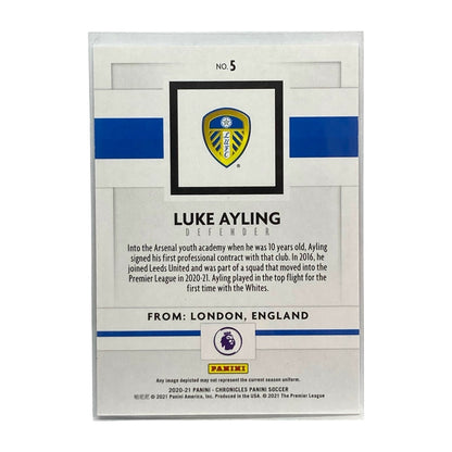 PANINI サッカーカード CHRONICLES PANINI LUKE AYLING LEEDS UNITED 2/5 #5 中古 IT2