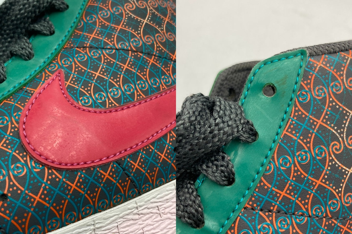 NIKE WMNS ナイキ ウィメンズ ブレーザー ハイ blazer high vera bradley 317808 061 レディース サイズ24cm 中古 D4