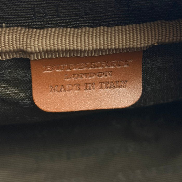 BURBERRY バーバリー トラベル ポーチ レディース PVC ノバチェック シャドーホース ベージュ系 ブランド 大きめ レディース かわいい 化粧ポーチ 小物入れ 中古 W４