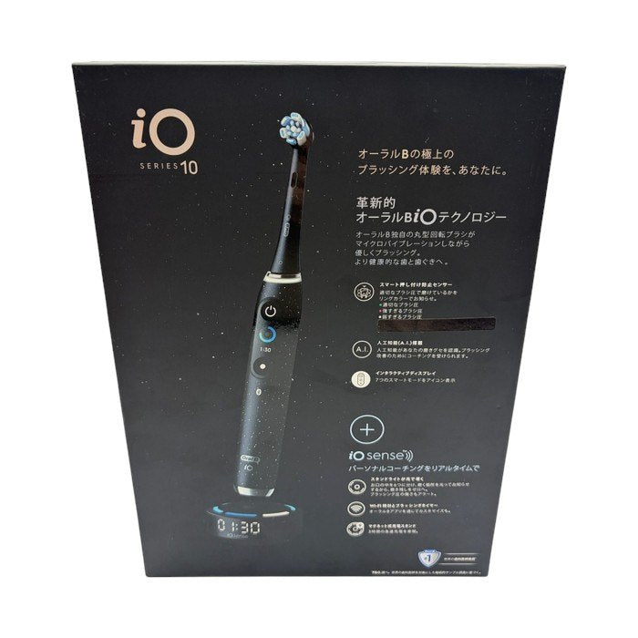 未開封品 BRAUN ブラウン オーラルB iO10 コズミックブラック 電動歯ブラシ  ioM10.44.2AD CB デンタルケア 充電式 スマートモード 中古 W４