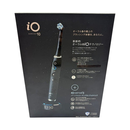 未開封品 BRAUN ブラウン オーラルB iO10 コズミックブラック 電動歯ブラシ  ioM10.44.2AD CB デンタルケア 充電式 スマートモード 中古 W４