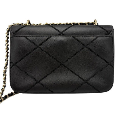 TORY BURCH トリーバーチ チェーンショルダーバッグ ブラック 鞄 ハンドバッグ 肩掛け 斜め掛け ブランド 中古 W４