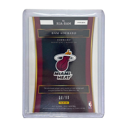 PANINI NBAカード SELECT PRIZM BAM ADEBAYO HEAT 58/99 #RJA-BAM 中古 IT1