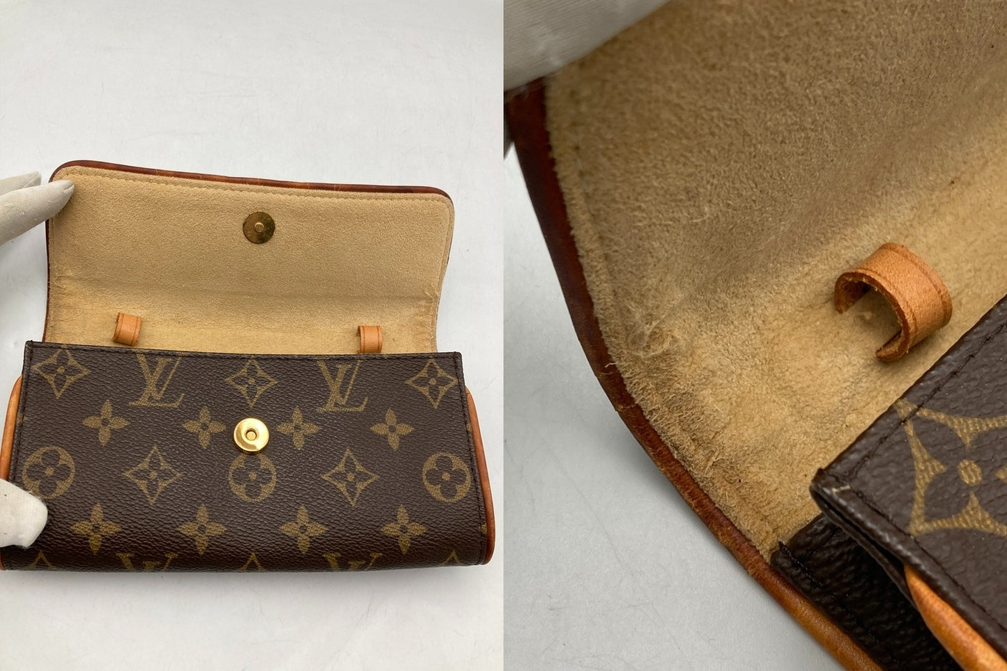 LOUIS VUITTON ルイヴィトン モノグラム ポシェットツイン PM ショルダーバッグ M51854 中古 D4