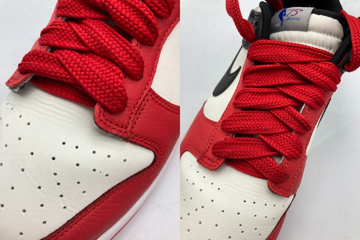 NBA×NIKE ナイキ ダンク ロー レトロ EMB 75thアニバーサリー シカゴブルズ スニーカー DD3363-100 サイズ28.5cm 中古 D4