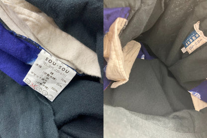 SOU・SOU ソウソウ 有松鳴海絞 伊勢木綿  麻混 富士 サルエルパンツ サイズM 中古 D4