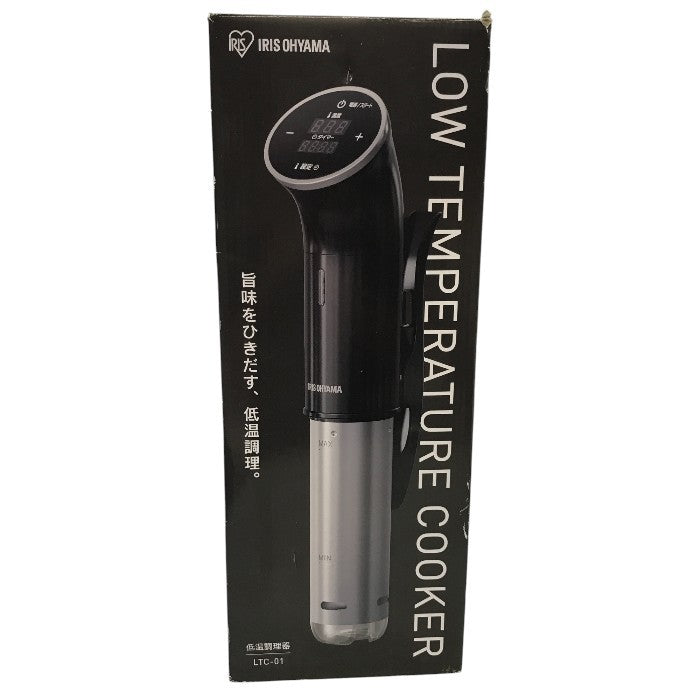 アイリスオーヤマ 低温調理器 真空調理器 スロークッカー IPX7防水 低温調理器具 ブラック LTC-01 中古 Y1