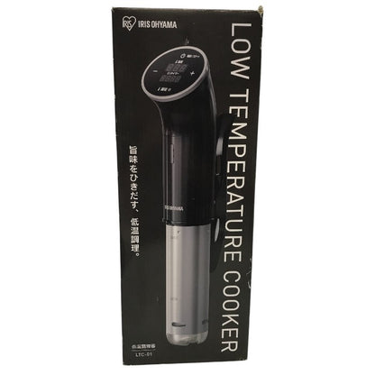 アイリスオーヤマ 低温調理器 真空調理器 スロークッカー IPX7防水 低温調理器具 ブラック LTC-01 中古 Y1