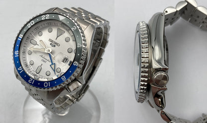 SEIKO セイコー 5スポーツ SKXシリーズ GMT オートマティック 腕時計 SBSC017 中古 D4