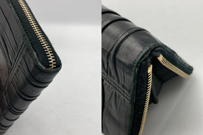 PRADA プラダ ナッパゴーフル ラウンドファスナー長財布 中古 D4