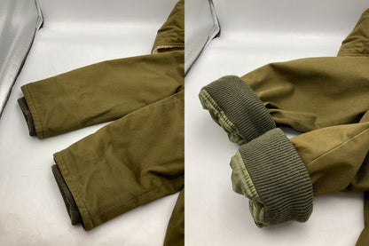 Mr.GENTLEMAN ミスタージェントルマン ボアモッズコート カーキ メンズ ML14F-CO01 中古 D4