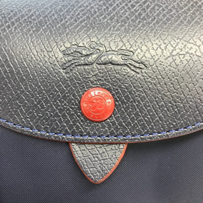 LONGCHAMP ロンシャン ルプリアージュ SAC A DOS リュックサック レディース 折りたたみ バックパック ナイロン ネイビー 1699 619 556 中古 T1