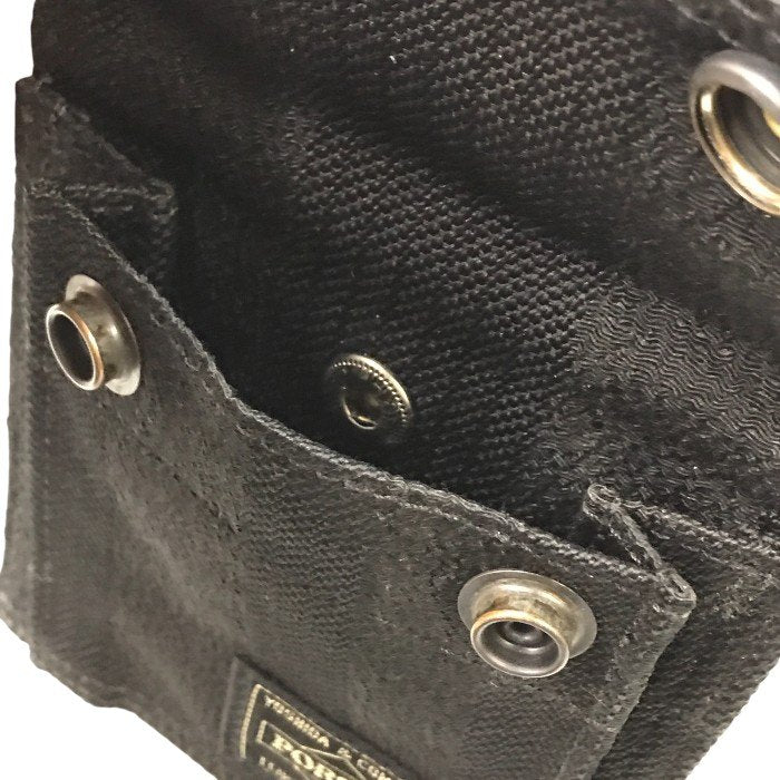 PORTER ポーター TANGO BLACK WALLET 財布 メンズ 2つ折り ポリエステル/ナイロン ちりめん タンゴブラック 638-07803 中古 T1