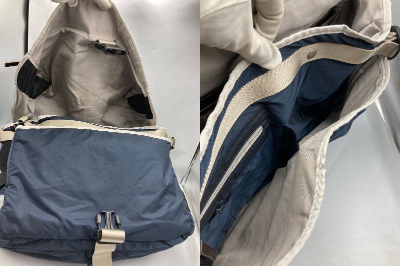 Paul Smith JEANS ポールスミスジーンズ ナイロン メッセンジャーバッグ 中古 D4