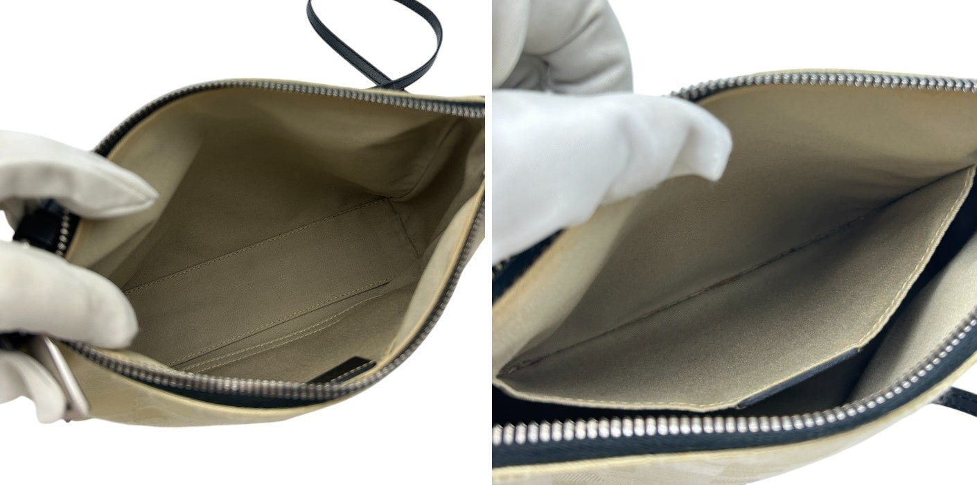 BALLY バリー ショルダーバッグ ベージュ 鞄 肩掛け 斜め掛け 総柄 レディース ブランド おしゃれ 中古 W４